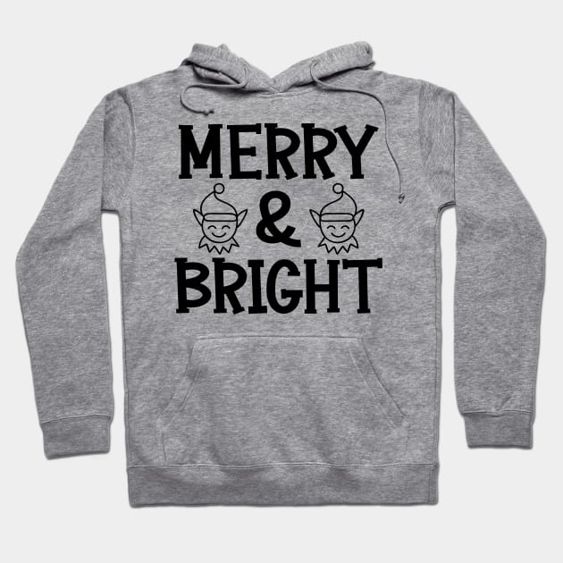 Merry & Bright Hoodie by colorsplash